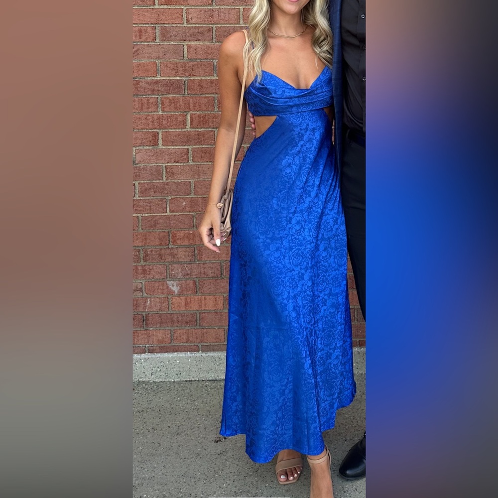 RUNAWAYTHELABEL Blue Maxi Dress
